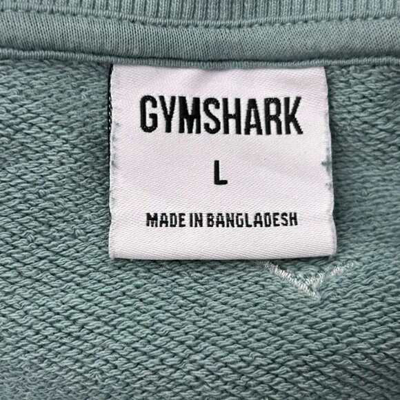 Gymshark Women's Large Loopback Seafoam Green Pullover Sweatshirt Long Sleeve - Picture 3 of 16